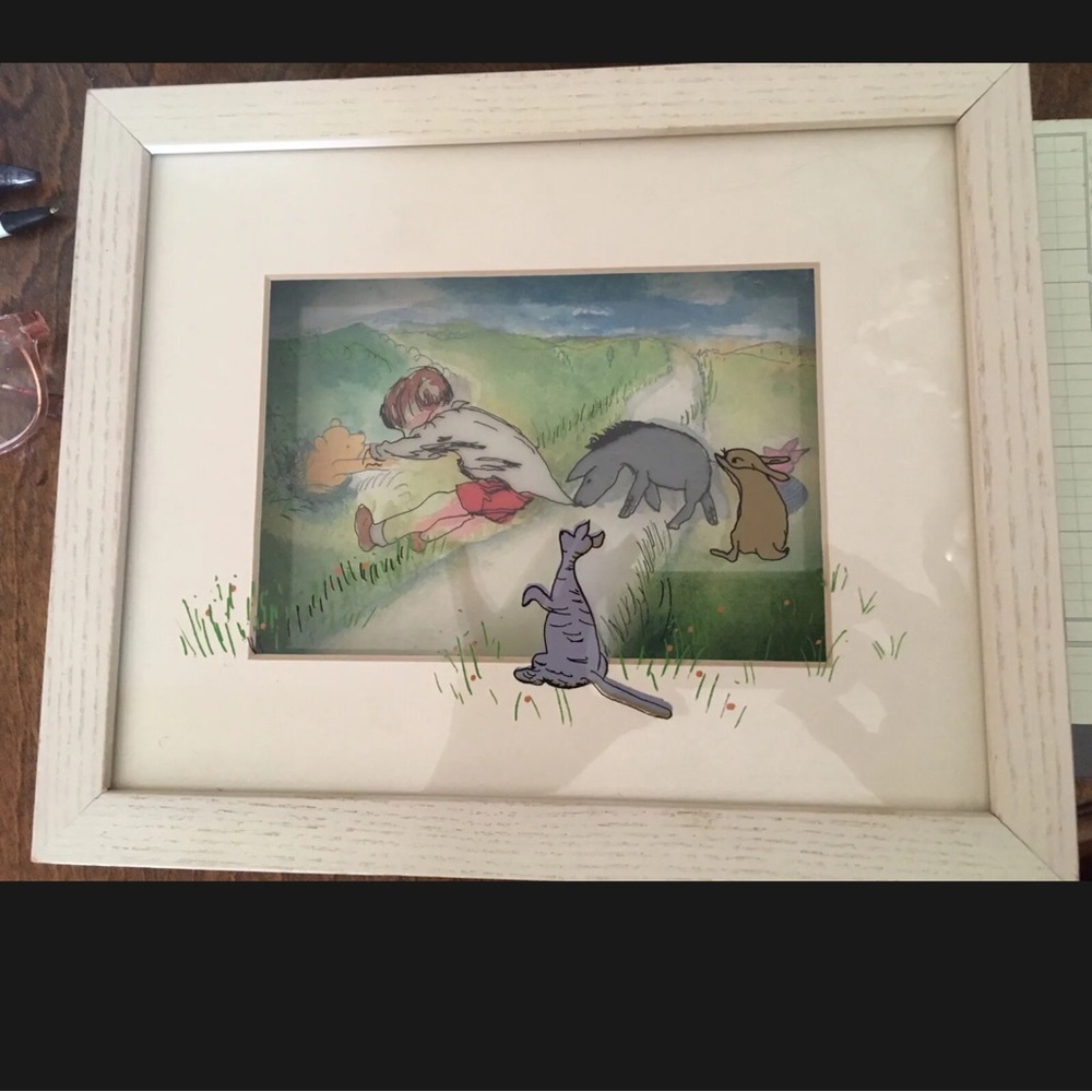 DISNEY WINNIE THE POOH JEAN PIERRE WEILL 3D ART Vitreograph RARE Numbered/signed